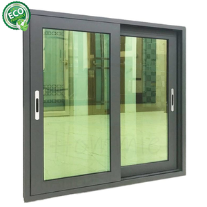 Fenêtre coulissante simple en aluminium 6063 pour la maison, double vitrage en aluminium avec verre trempé - Product Image 1