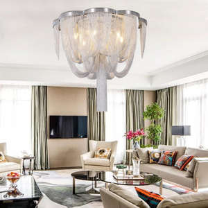 Cadena creativa decorativa borla colgante Luz Hotel techo sala de estar flecos araña - Product Image 5