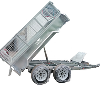Remorque de transport de marchandises pour petite voiture en acier galvanisé 8x5 de haute qualité, remorque utilitaire pour outils