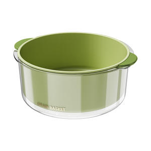 Cesta de Drenaje de Doble Capa Hy-51, Colador de Plástico PP para Lavar Frutas y Verduras con Tapa, Solo Lavar a Mano - Product Image 4