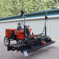 Machine de nivellement de sol vibrante automatique à quatre roues diesel pour la pose de béton, avec laser, à vendre