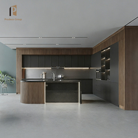 Prodeco Promotion : Ensemble d'armoires de cuisine modulaires en bois massif de haute qualité, design moderne et antique, avec évier, robinet et charnières