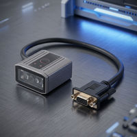 ANSWK F7500 Escáner de Código de Barras 2D Industrial de Montaje Fijo, Lector de Códigos DPM con IA, Obturador Global, Detección Automática, USB para Cintas Transportadoras, Kioscos y Puertas