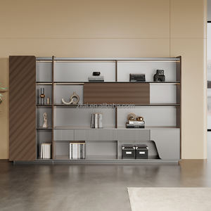 Zitai elegante <span class=keywords><strong>High</strong></span>-End Design moderno scrivania da tavolo MDF con LED di ricarica Wireless per capo presidente Senior Executive - Product Image 3