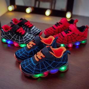 Autunno primavera scarpe Casual luce LED bambini ragazzi ragazze luminoso da corsa sport maglia superficie singolo Flash Baby - Product Image 4