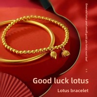 Bracelet traditionnel plaqué or Two Worlds of Joy pour femme Bracelet mode héritage exquis