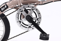 Vente chaude 14 pouces 7 vitesses léger Double frein à disque pliable Chopper route vtt pliant Bmx motorisé vélo de montagne