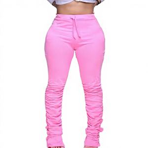 Pantalones Acampanados para Mujer, Estilo Urbano, Ajustados, de Invierno, Cintura Elástica de Alta Calidad, para Deportes, Fitness, Entrenamiento, Uso Diario - Product Image 1