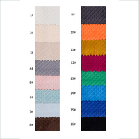 16 + Couleurs 100% Polyester Velours Tricoté Velours Tissu Motif Pied de Poule pour Canapé