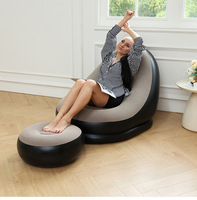 Canapé gonflable auto-gonflant moderne et écologique, fonctionnel, étanche, design portable pour les rassemblements en intérieur