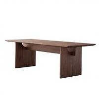 Table de salle à manger en bois massif, style ferme moderne, hauteur réglable, design convertible et extensible, bords incurvés doux, mobilier de maison