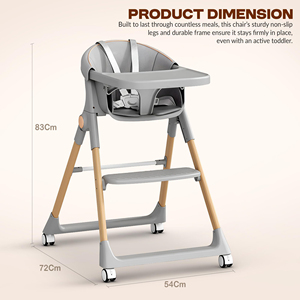 Sillas Infantiles Plegables Multifuncionales, Silla Mecedora para Bebés, Silla de Alimentación para Niños, Muebles Infantiles - Product Image 2
