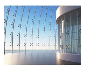 Modernes Gebäude Edelstahl Zubehör Rahmen weniger Punkt feste Fassade Glas Spinne Vorhang fassaden