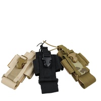Étui tactique pour radio, pochette pour interphone, sac MOLLE robuste, fermeture à bouton unisexe, chasse, polyester, fabriqué en Chine