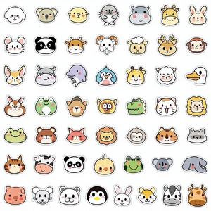 สติกเกอร์กันน้ำ PVC นุ่มฟู สนุกสนาน 50 ชิ้น - Product Image 1