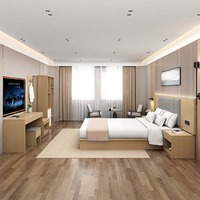 Direktverkauf ab Werk Modernes Umweltfreundliches Langlebiges Hotel-Schlafzimmer-Möbelset Geeignet für Motels Ferienwohnungen Miet-Hotels