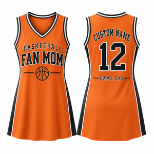 Robe de basket-ball pour femme, maillot personnalisé avec nom et numéro de l'équipe, tenue de supporter pour le jour du match, vêtements de sport - Product Image 4