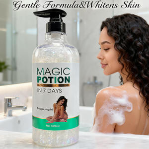 Gel Douche Éclaircissant au <span class=keywords><strong>Lait</strong></span> <span class=keywords><strong>de</strong></span> Chèvre - Potion Magique Blanchissante - Protège la Peau - Retient l'Humidité - Revitalisant - Idéal pour les Femmes - Product Image 1