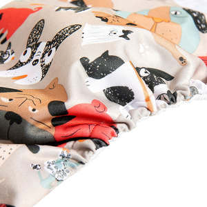 Bandes et couches pour chats écologiques de qualité supérieure - Absorption élevée, lavables, design de bande abdominale à motif de dessin animé pour l'incontinence des chats, l'apprentissage de la propreté des chiots - Product Image 5