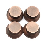 3Pcs/4pcs Boutons en métal pour guitare basse Top Hat Bell Speed Control Knob pour Les Paul SG Guitar Accessories 5 Color
