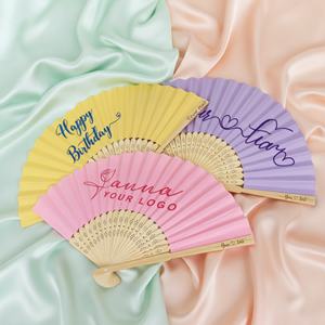Abanicos Plegables de Bambú Personalizados de Alta Calidad al por Mayor, Abanicos Impresos Personalizados Adecuados para Decoración del Hogar - Product Image 1