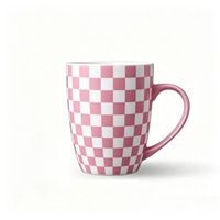 Mug à café en céramique blanc de 12 oz avec poignée, compatible micro-ondes, tasse en porcelaine pour sublimation, pour café, latte, boissons, capacité de 320 ml
