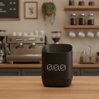 Mini balance à café portable numérique de précision rechargeable avec récipient doseur et écran LED – Outil de cuisine et pâtisserie