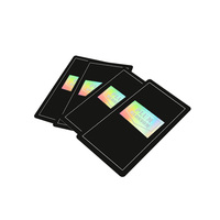 Maßgefertigte Luxus Wasserdichte CR80 PVC Hologramm Plastikkarte Blanko-Karte Holografische Heißpräge-PVC Treuekarte mit Chips