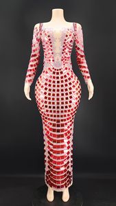 AD1465 Kimshein fatto a mano in cristallo <span class=keywords><strong>da</strong></span> donna tessuto a maglia lucido <span class=keywords><strong>trasparente</strong></span> con grande strass strass abiti <span class=keywords><strong>da</strong></span> <span class=keywords><strong>sera</strong></span> - Product Image 5