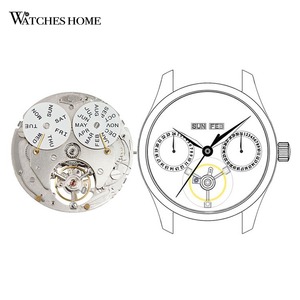 JX.W2100X กลไกนาฬิกาอัตโนมัติ ปฏิทินครบถ้วน วันที่ สัปดาห์ เดือน 24 ชั่วโมง 28800VPH 45H 21 Jewels - Product Image 1