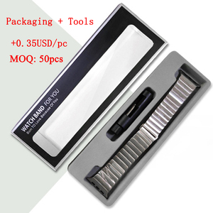 Sang trọng bạc kim loại biên giới cổ tay 20mm 22mm kim loại không gỉ ban nhạc thép dây đeo đồng hồ cho Samsung Galaxy Huawei hoạt động - Product Image 6