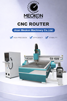 Fresadora CNC de 4 Ejes MEOKON para Trabajar la Madera, Recorrido de 1300x2500mm, Husillo de 3-6KW, Garantía de 2 Años para Tallado en Relieve 3D