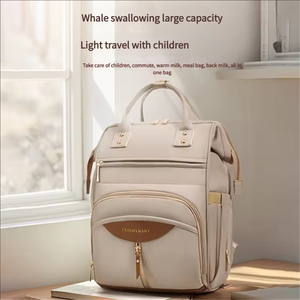 Mochila Grande Capacidade Portátil Durável Reutilizável Multi Bolsos Bolsa de Fraldas Fashion para Mamães - Product Image 4