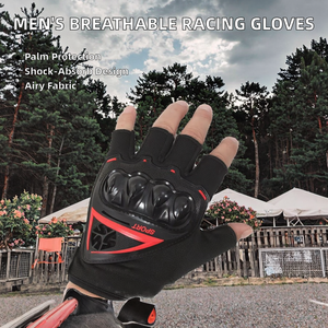 Guantes de carreras para hombre Funda protectora de microfibra transpirable a prueba de golpes para montar en motocicleta Primavera Verano - Product Image 2