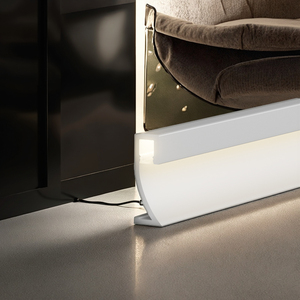 <span class=keywords><strong>Plinthe</strong></span> Fabricant Installation pratique Câblage caché Moderne en alliage d'aluminium Résistant à l'eau Plinthes Lumières Fond - Product Image 1