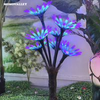 2026 Momovalley  IP65 Fleurs exotiques bleues de rêve LED Décorations lumineuses Deepavali pour la flore féerique Éclairage décoratif de Noël