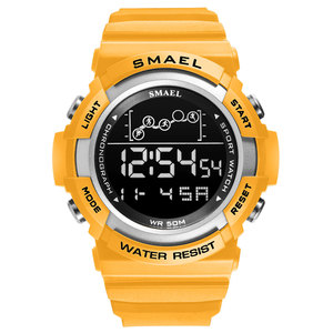 นาฬิกาสปอร์ตของผู้ชาย,นาฬิกาดิจิตอล SMAEL 1426นาฬิกาปลุก LED สร้อยข้อมือสีเขียวกันน้ำดิจิทัล - Product Image 6