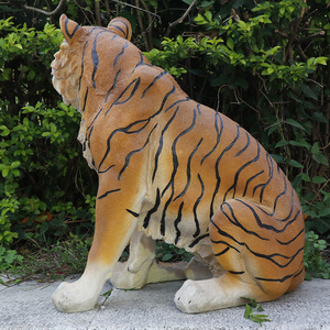 Custom <strong>Life</strong> <strong>Size</strong> Realistic Tiger Resin Sculpture Hand-painted Lifelike Nautical Decorative <strong>Statue</strong> Garden Outdoor Landscape - Product Image 3