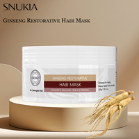 OEM Masker Perbaikan ekstrak akar Ginseng, perawatan profesional penggunaan AC mendalam untuk krim rambut kering rusak 200g