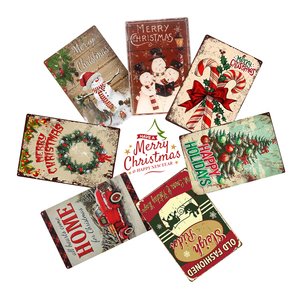 Panneaux métalliques personnalisés, impression UV, <span class=keywords><strong>plaque</strong></span> métallique pour thème de festival, décoration de la maison, panneaux rustiques personnalisés, grands panneaux métalliques <span class=keywords><strong>vintage</strong></span>, artisanat - Product Image 1