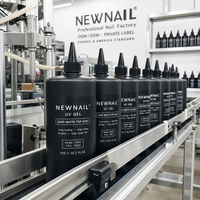 Vernis à ongles en gel UV, flacon de 10 ml et lot de 1 kg, durcissement UV LED, longue tenue pour salon et DIY, avec MSDS