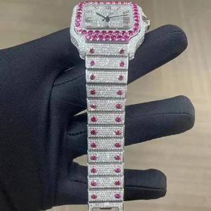 Stylish Diamond Analog <b>Watch</b> with Leather Strap Classic Minimalist Design for Office and Daily WearAvailable For Sale - Product Image 5