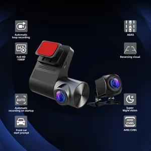 Wemaer汽车仪表板凸轮全高清1080P黑匣子汽车DVR摄像机2镜头汽车摄像机DVR前后仪表板