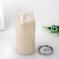 Pots jetables en plastique transparent avec logo personnalisé, tasses à thé, café, jus, gobelet personnalisable pour les boissons