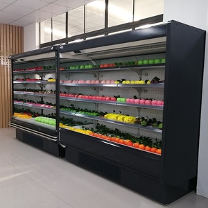 Siêu Thị Thương Mại Tủ Lạnh Cho Trái Cây Thẳng Đứng Mở Tủ Lạnh Hiển Thị Rau Hiển Thị <span class=keywords><strong>Cooler</strong></span> - Product Image 2