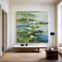 Mintura – peinture à l'huile sur toile, faite à la main, fleurs colorées abstraites, paysage aquatique, affiches murales, décoration nordique, cadeau pour chambre