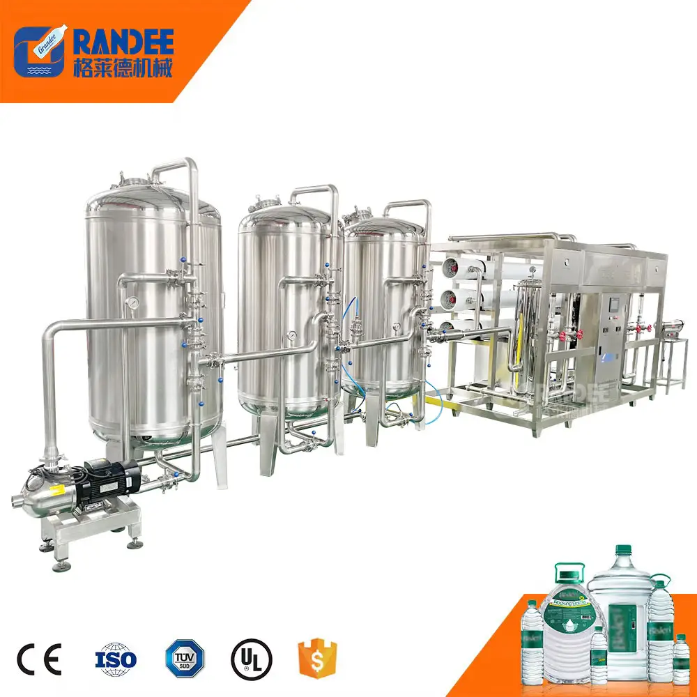 RO 5 ton reverse osmosis purified water treatment 5000L/H industrial pure water machine direct drinking water equipment