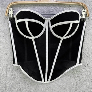 <span class=keywords><strong>Lingerie</strong></span> donna Sexy sensazione floreale corsetto 2 pezzi Set corsetto <span class=keywords><strong>nero</strong></span> <span class=keywords><strong>top</strong></span> da donna - Product Image 3