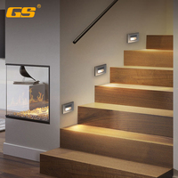 Lumière d'angle LED encastrée pour mur intérieur extérieur moderne haute puissance 1w Ip20 lumière LED murale étanche pour escalier