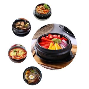Ciotola di pietra per zuppa di pasta di soia coreana cucina coreana Dolsot Bibimbap zuppa di riso ciotola di pietra nero casseruole cibo ciotola per servire - Product Image 6